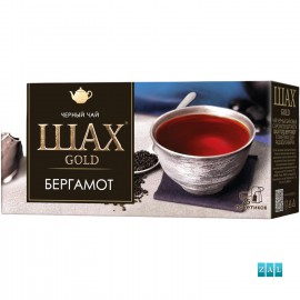 ”Shah Gold Bergamot” granulált, bergamott ízű fekete tea 50g