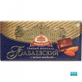 ”Babaevsky” étcsokoládé egész mandulával 100g