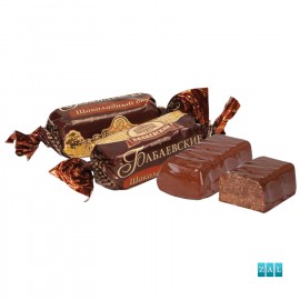Bonbon ”Babaevskie” - csokoládéízű, kakaótartalmú zsírmázban 100g