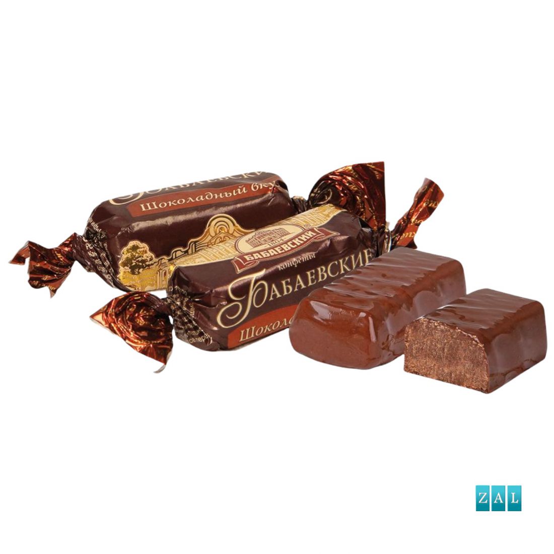 Bonbon ”Babaevskie” - csokoládéízű, kakaótartalmú zsírmázban 100g
