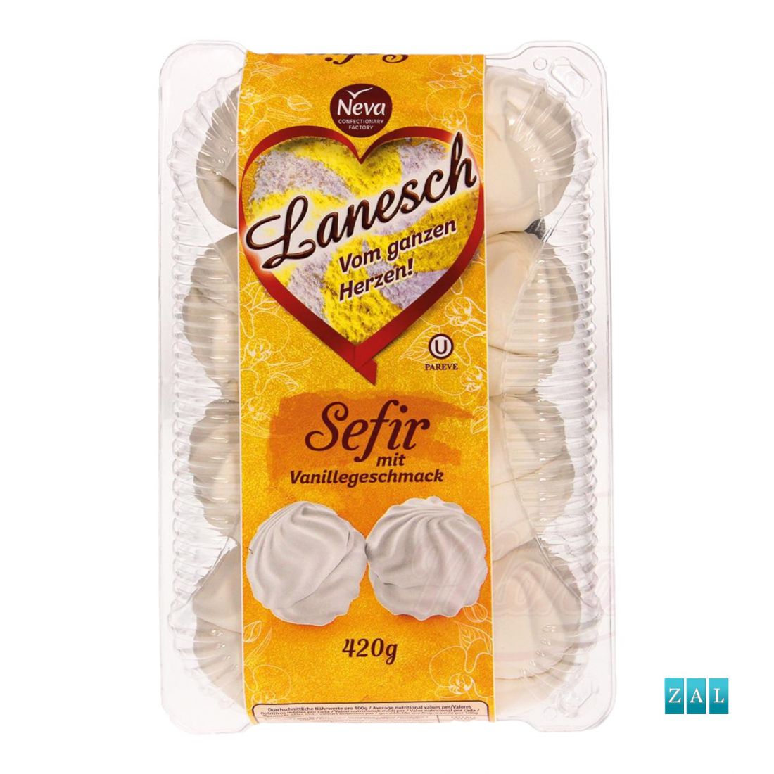 ”Zefir Lanezs” habos édesség vanília aromával 420g